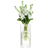 Gute 10 Inch Sleek Glass Flower Vase