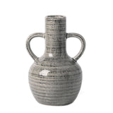 Rustic Grey Elegance Ceramic Vase